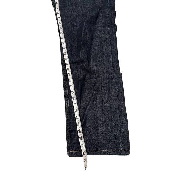 Levi’s 505 Jeans Men’s Tag 38x32 Fit 40x32 Blue IRREGULAR Dark Wash Western - Picture 5 of 6